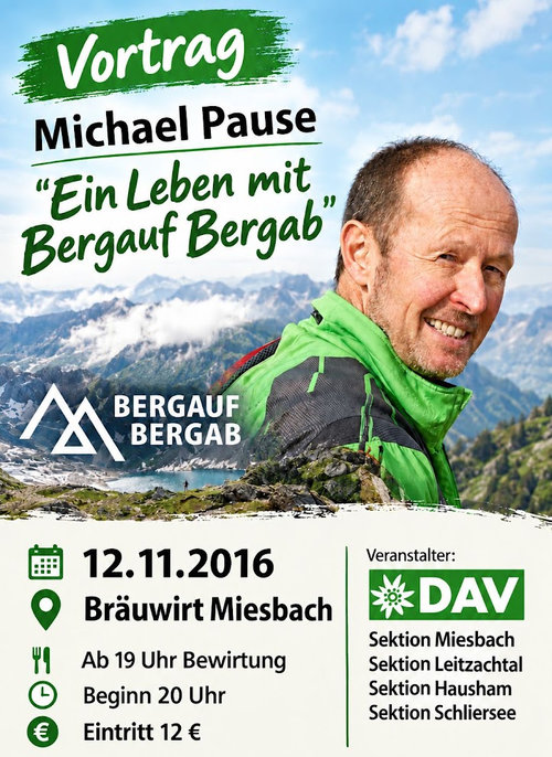 Vortrag Michael Pause bergauf bergab